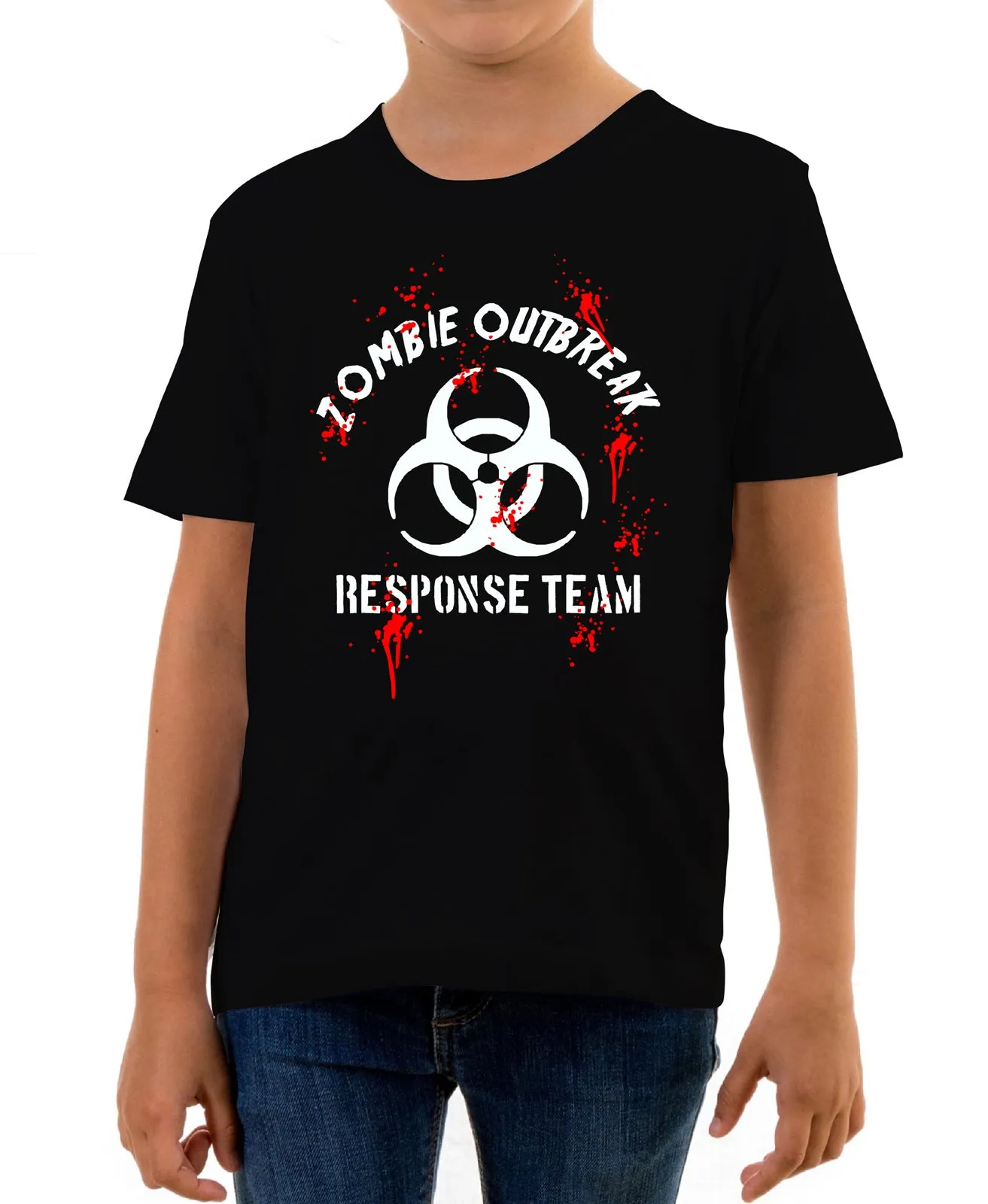 Reality Glitch Zombie Outbreak Response Team Kids T-Shirt