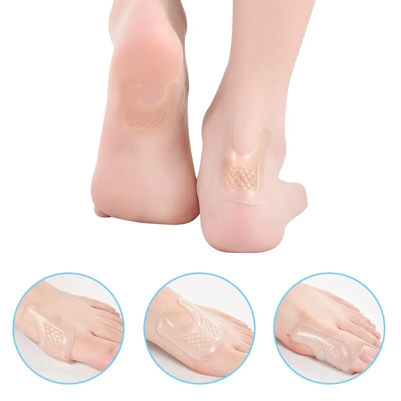 Reusable Gel Callus Pads for Feet, U-Shaped Callus Cushions, Set of 4