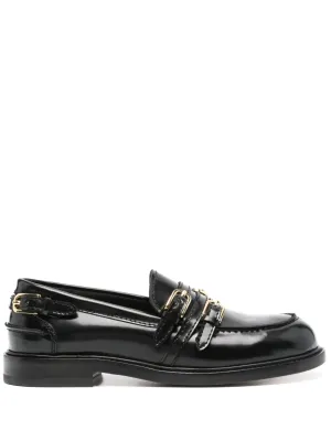 SANDRO buckle-embellished loafers