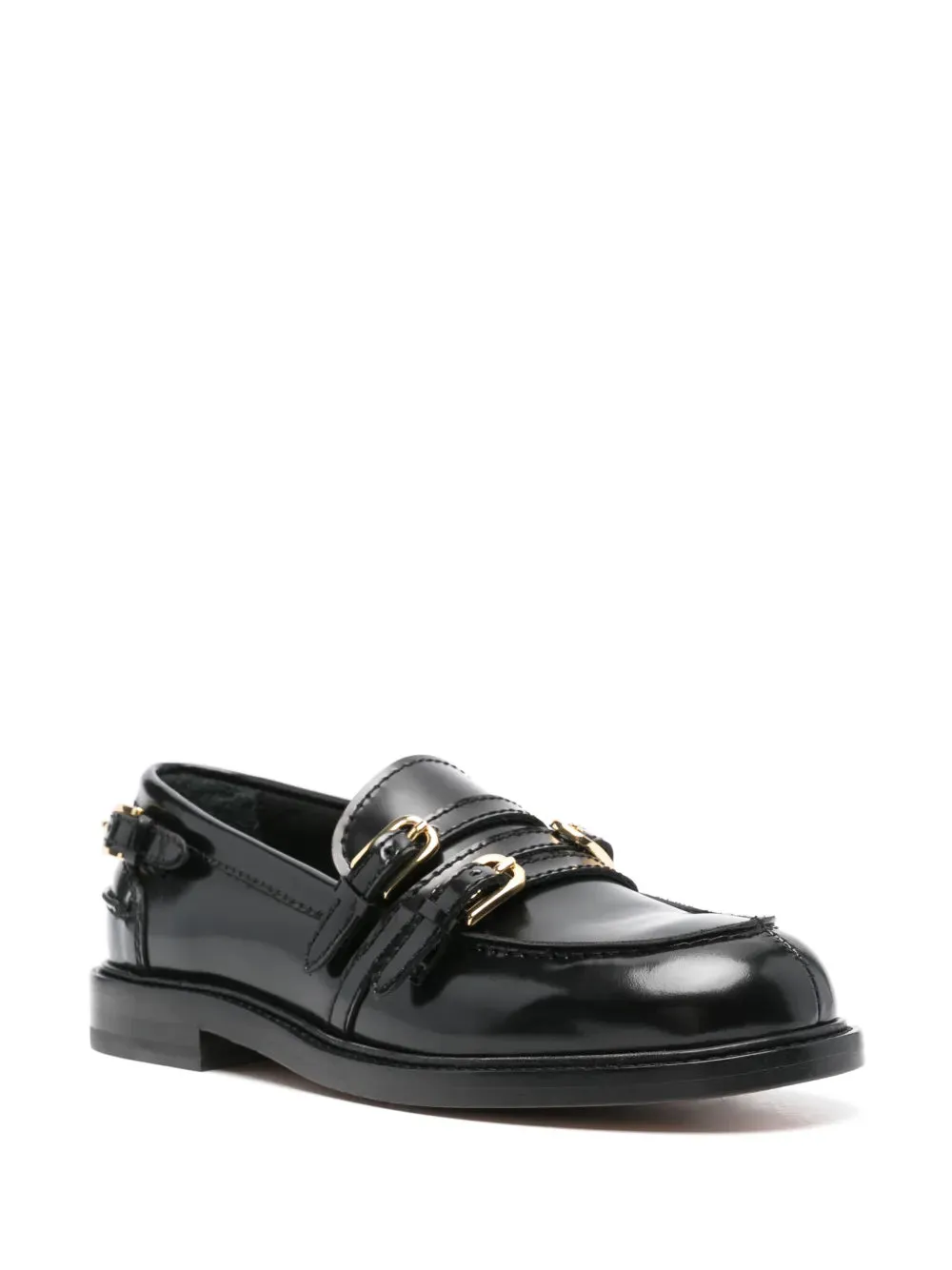 SANDRO buckle-embellished loafers