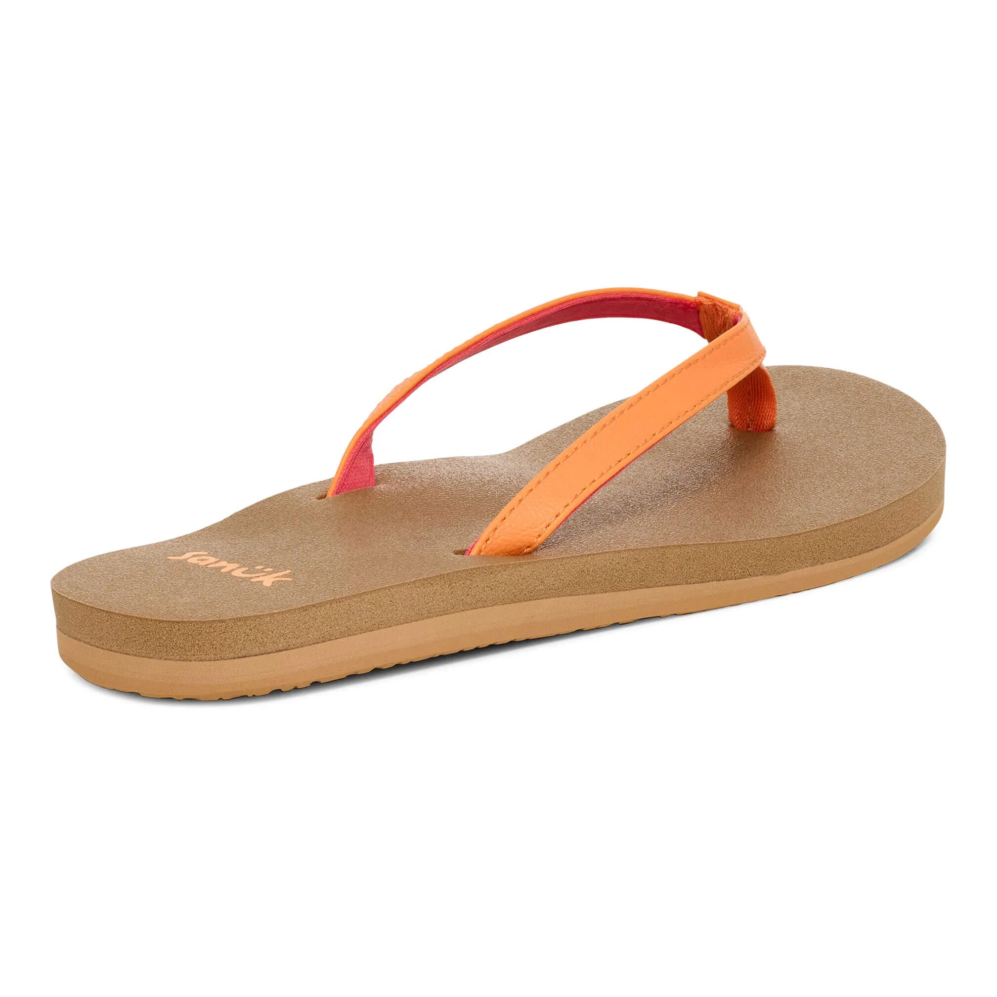 Sanuk Womens Yoga Joy II Sandals - Papaya