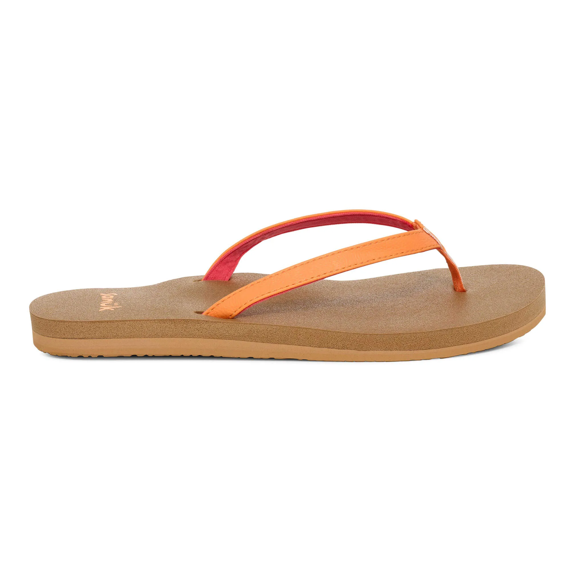 Sanuk Womens Yoga Joy II Sandals - Papaya