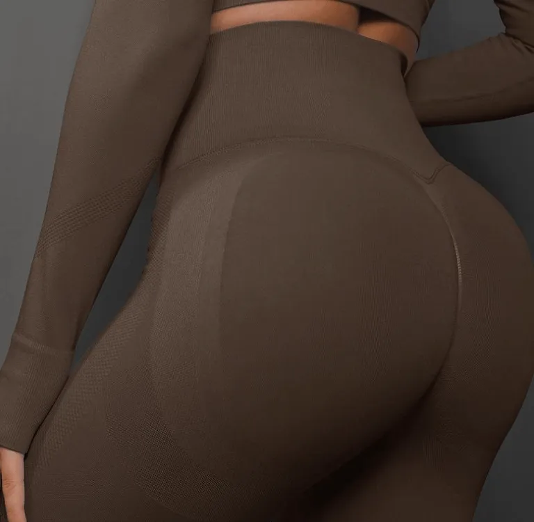 Sassy Copenhagen - Bobo Show push up leggings - Brown - Fitness shape wear (NOTE in preorder for week 3)
