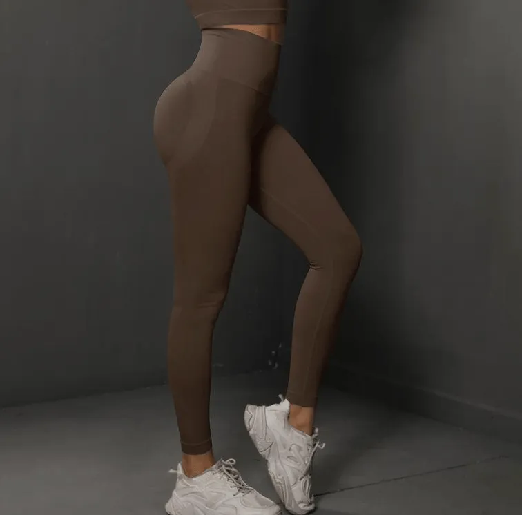 Sassy Copenhagen - Bobo Show push up leggings - Brown - Fitness shape wear (NOTE in preorder for week 3)
