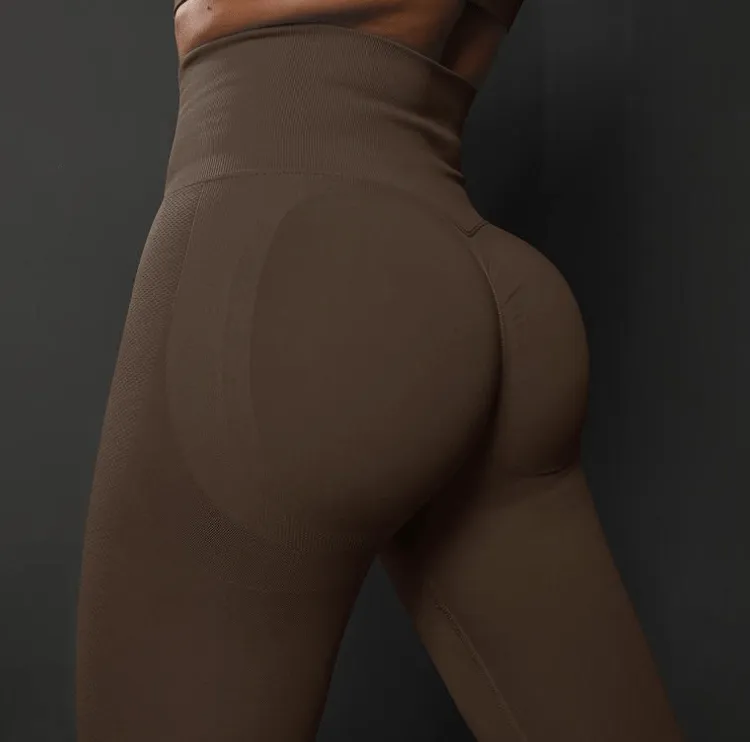 Sassy Copenhagen - Bobo Show push up leggings - Brown - Fitness shape wear (NOTE in preorder for week 3)