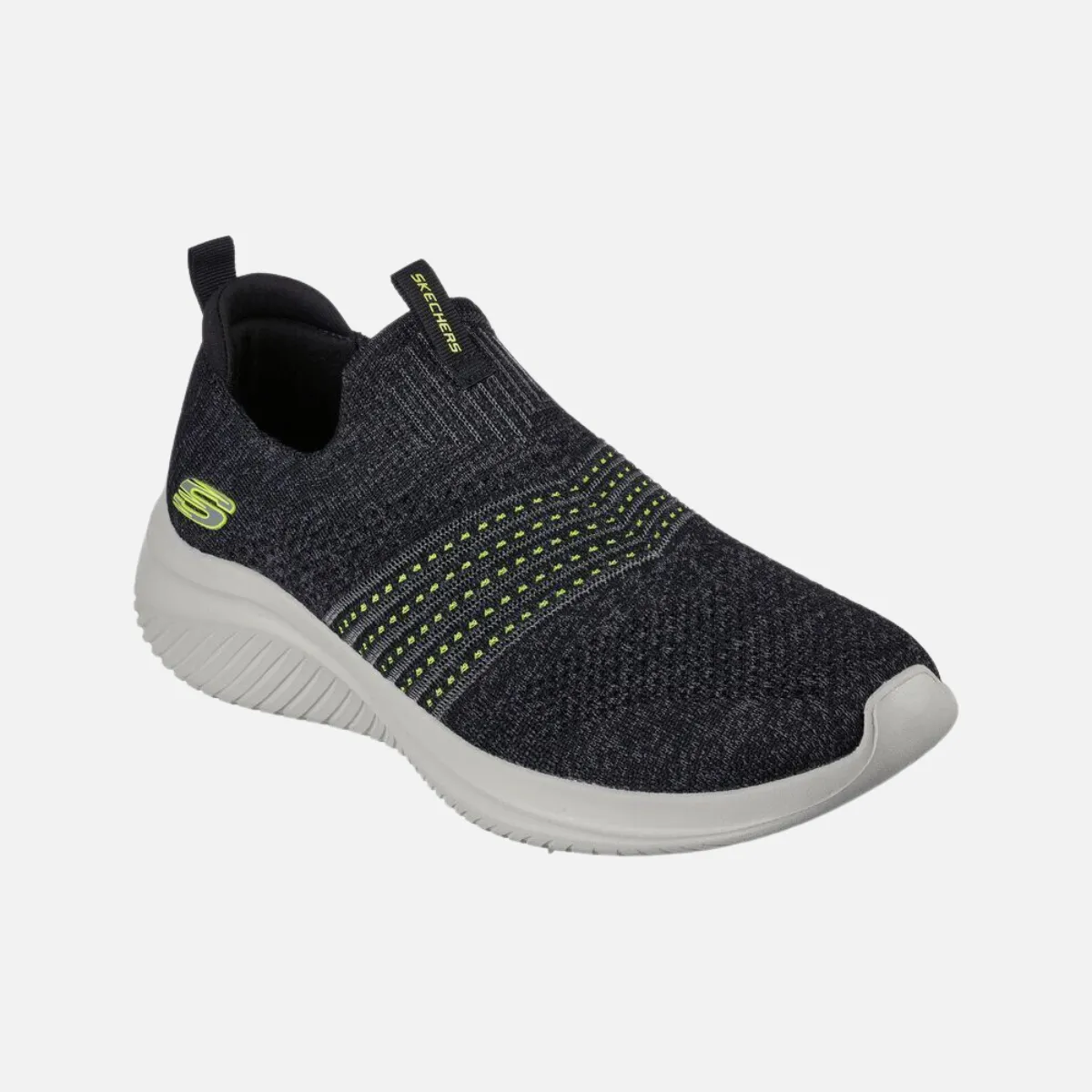 Skechers Ultra Flex 3.0 - Wintek Men's Walking Shoes -Black/Lime