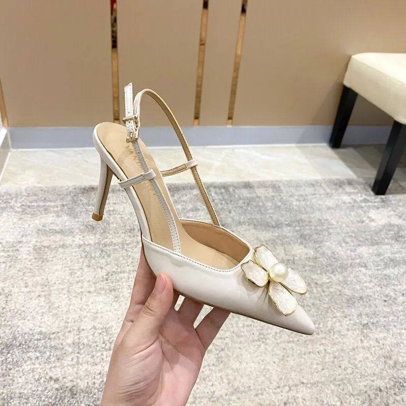 Stiletto high-heeled bridal wedding shoes