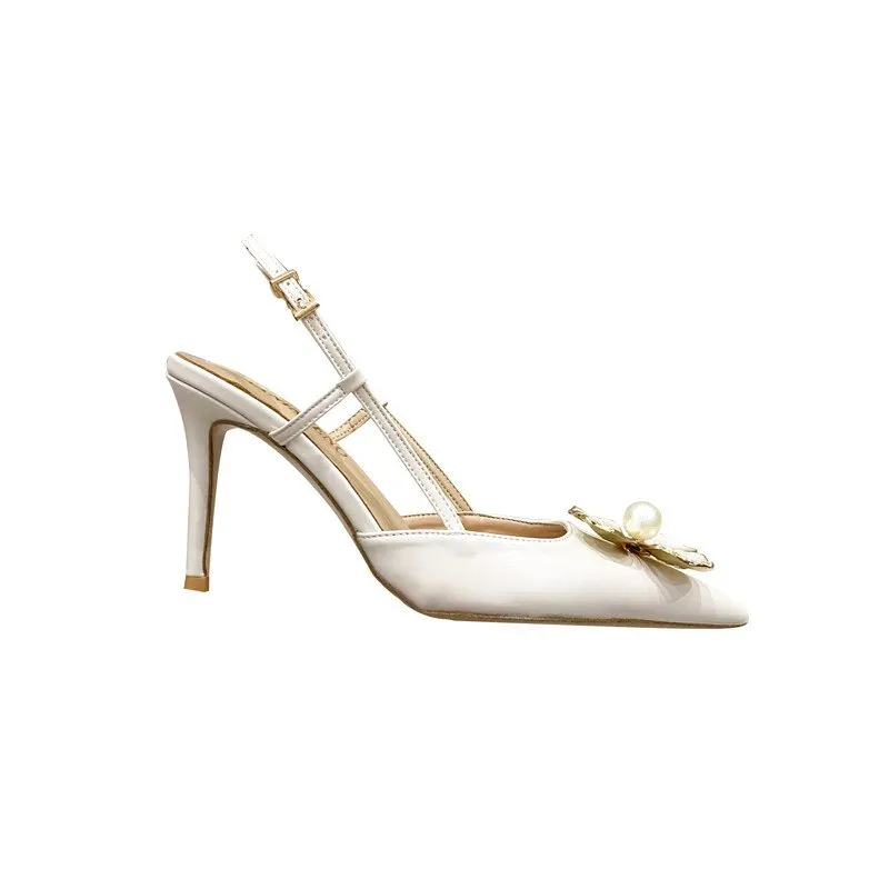 Stiletto high-heeled bridal wedding shoes