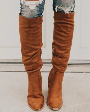 The Lynn Knee High Boot - Cinnamon