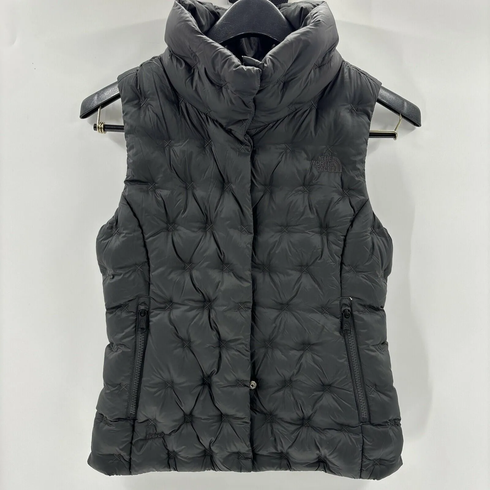 The North Face Women's Holladown Crop Down Vest Black Size XS - Very Good