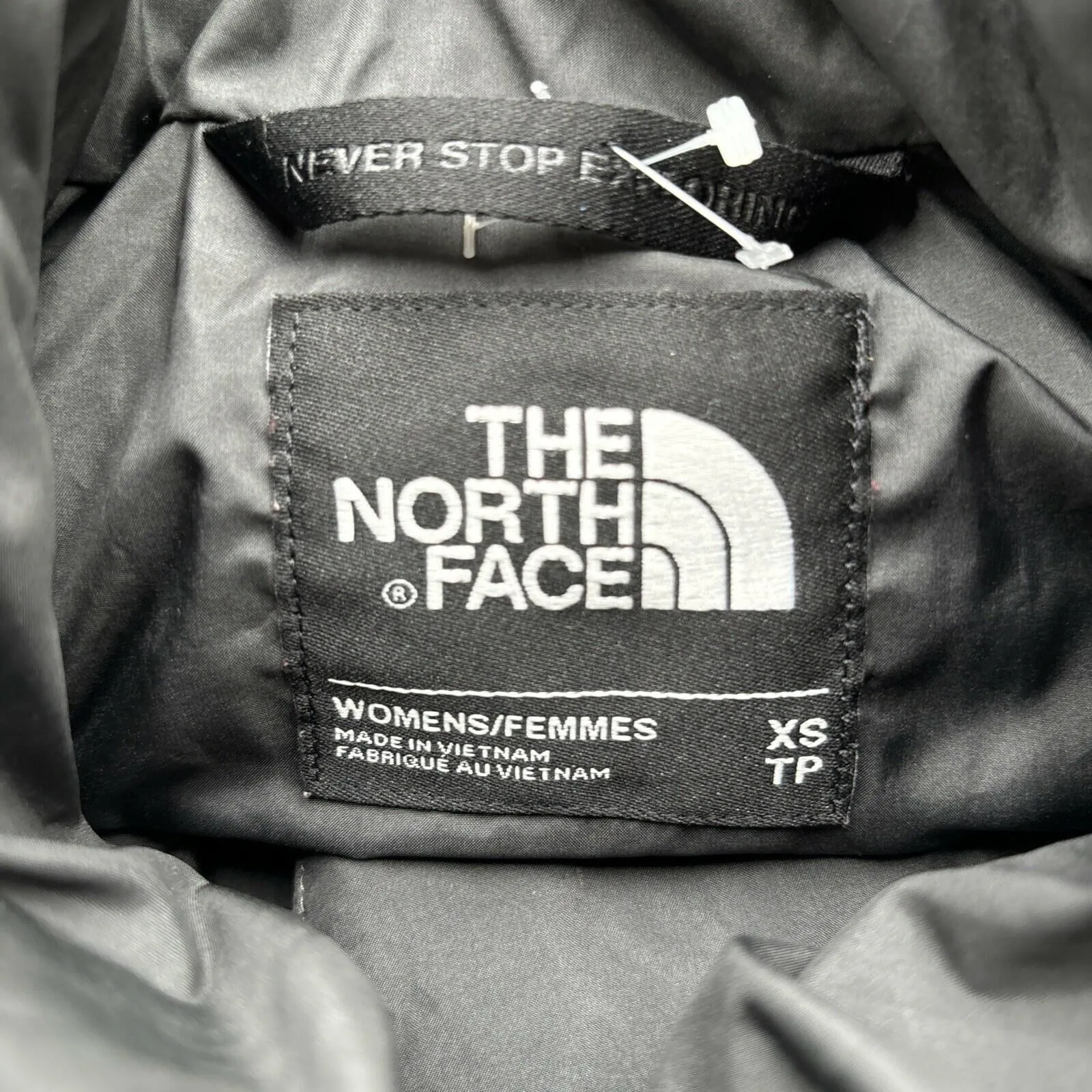 The North Face Women's Holladown Crop Down Vest Black Size XS - Very Good