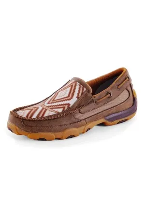 Twisted X Mocs Kids Diamond Slip on Brown (TCYDMS001)