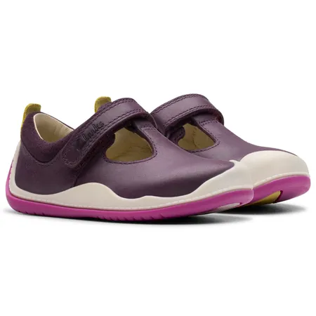 UK 3.5 Berry Roller Bright Velcro T-Bar Pre Walkers