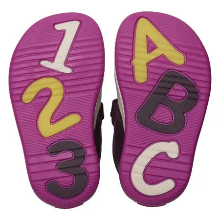 UK 3.5 Berry Roller Bright Velcro T-Bar Pre Walkers