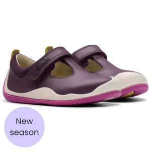 UK 3.5 Berry Roller Bright Velcro T-Bar Pre Walkers
