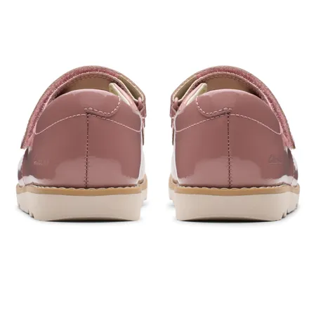 UK 7 Dusty Pink Crown Jane Patent Shoes