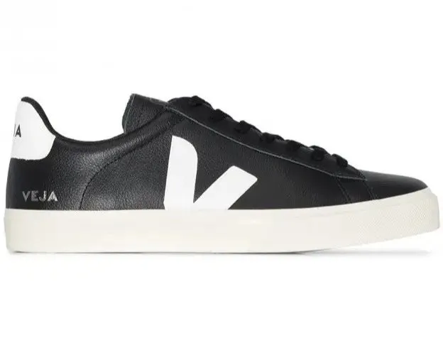 Veja Men Campo Chromefree Shoes Black/White (Mirror)