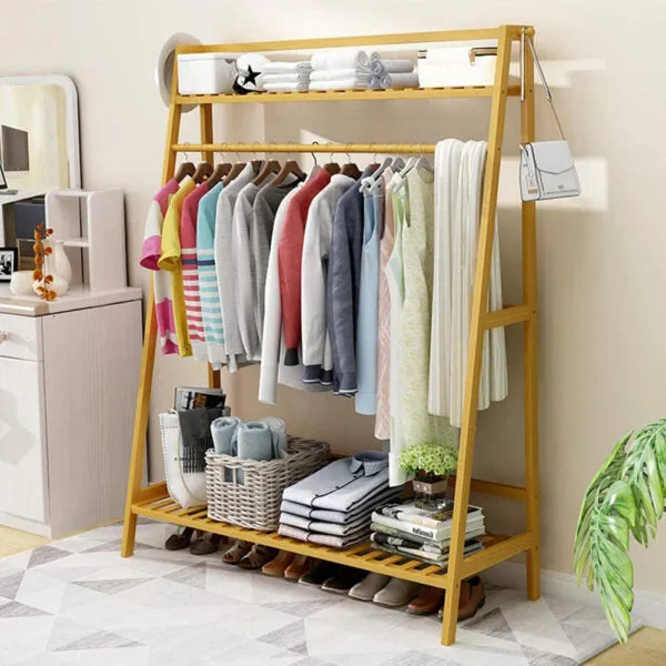 Wooden Clothes Rack